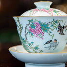 Zi Teng Hua 110cc - Jing De Zhen Porcelain Gaiwan zycschina