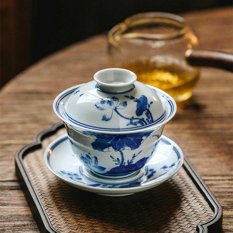 Ai Lian Shuo - Jing De Zhen Porcelain Gaiwan - zycs_China