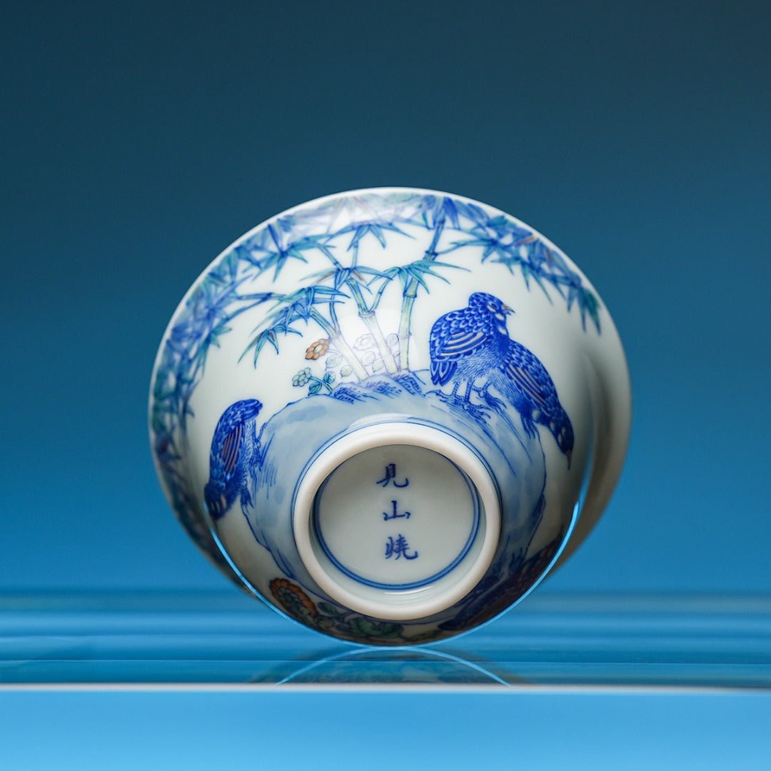 An Ju Le Ye 150cc - Jing De Zhen Porcelain Gaiwan - zycs_China