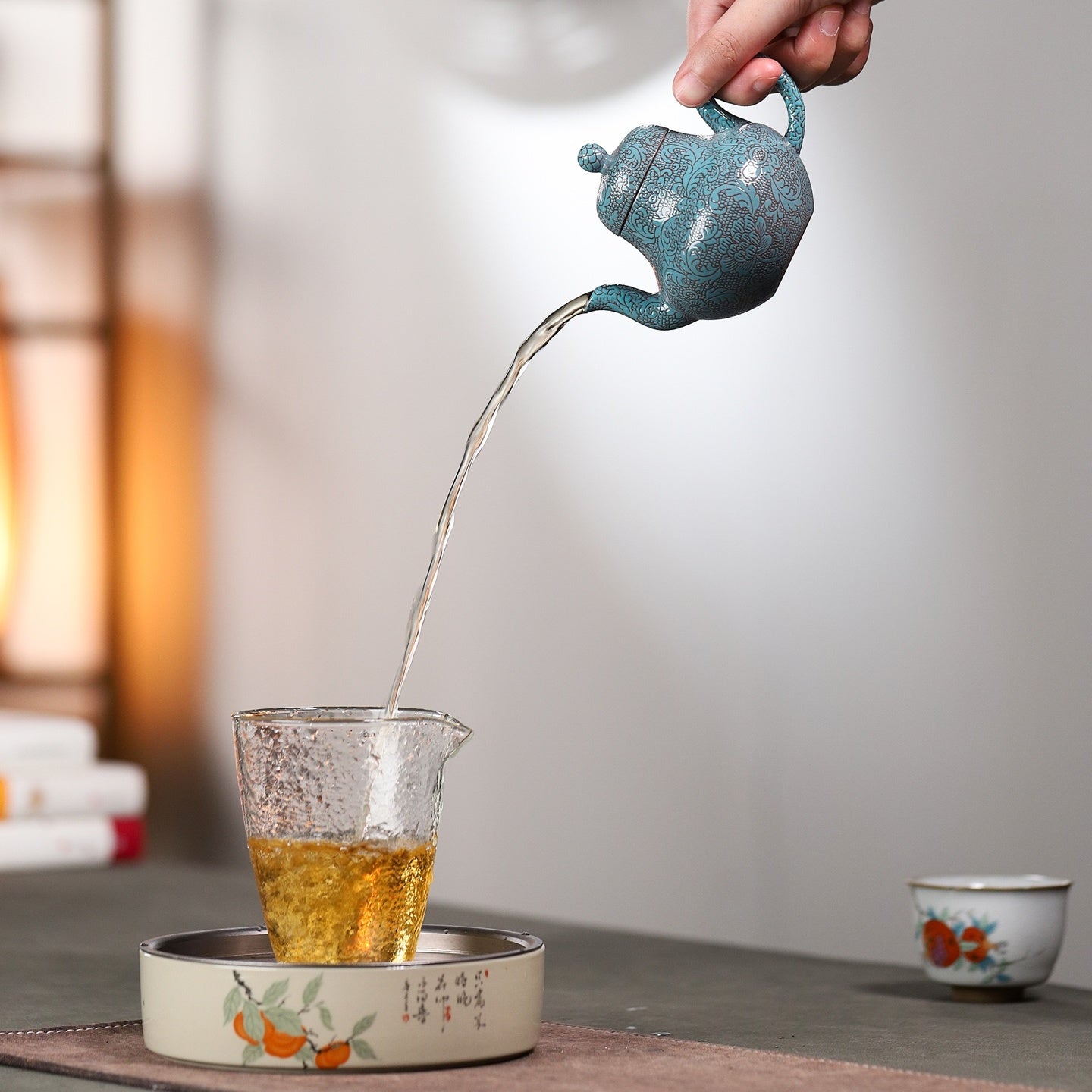 Ba Hua Si Ting 140cc - Yixing Handmade Teapot - zycs_China