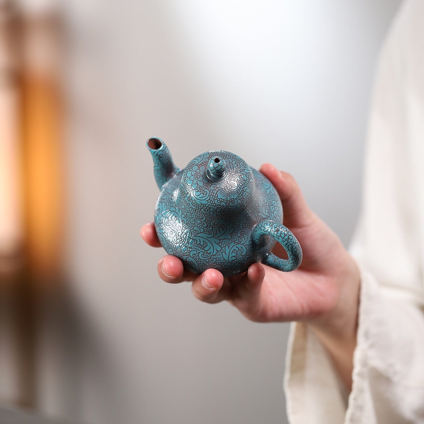 Ba Hua Si Ting 140cc - Yixing Handmade Teapot - zycs_China