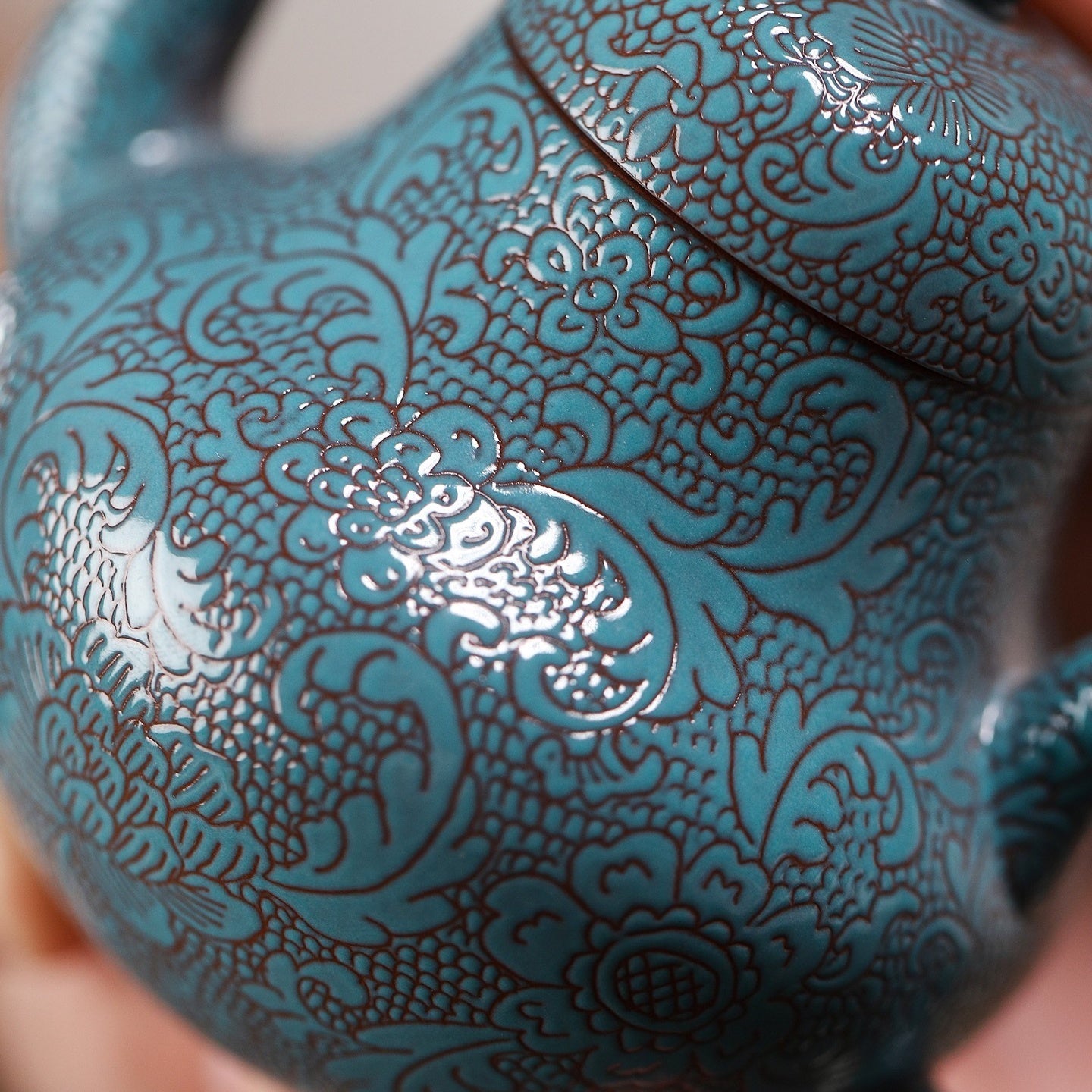 Ba Hua Si Ting 140cc - Yixing Handmade Teapot - zycs_China