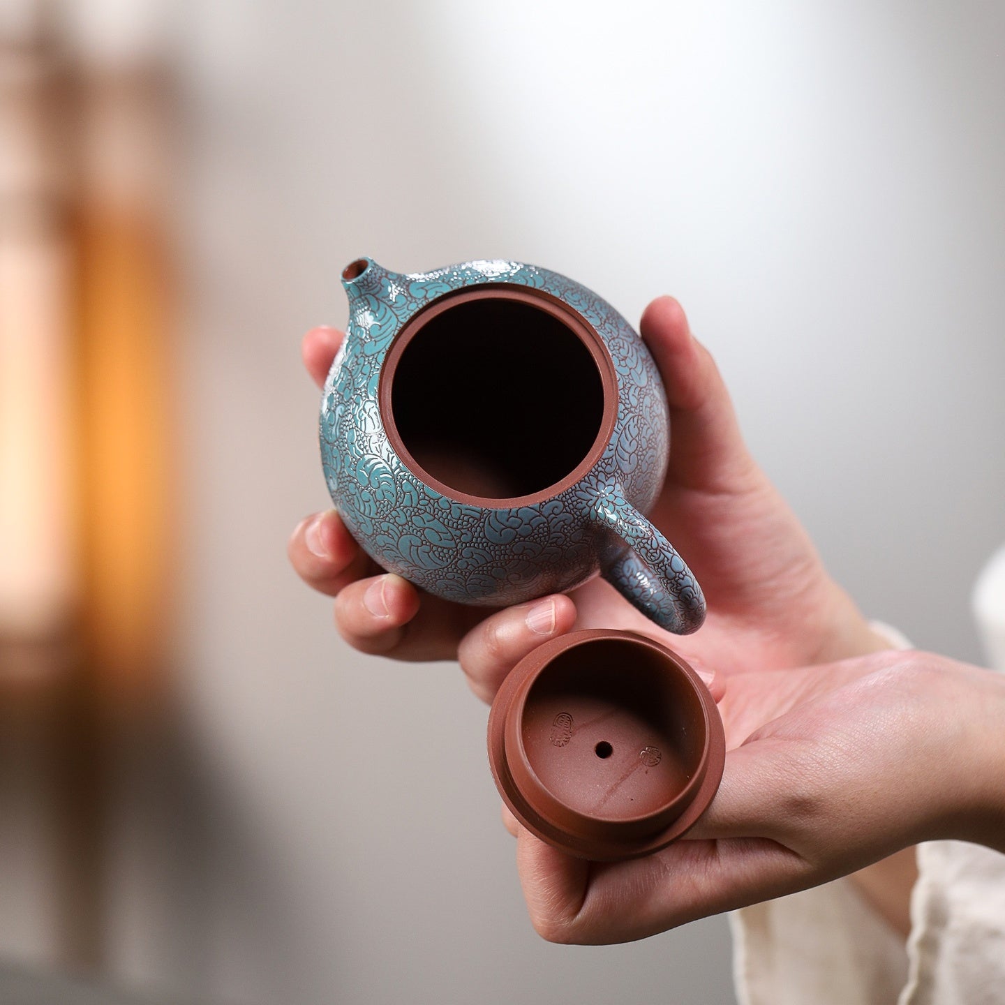 Ba Hua Xi Shi 200cc - Yixing Handmade Teapot - zycs_China