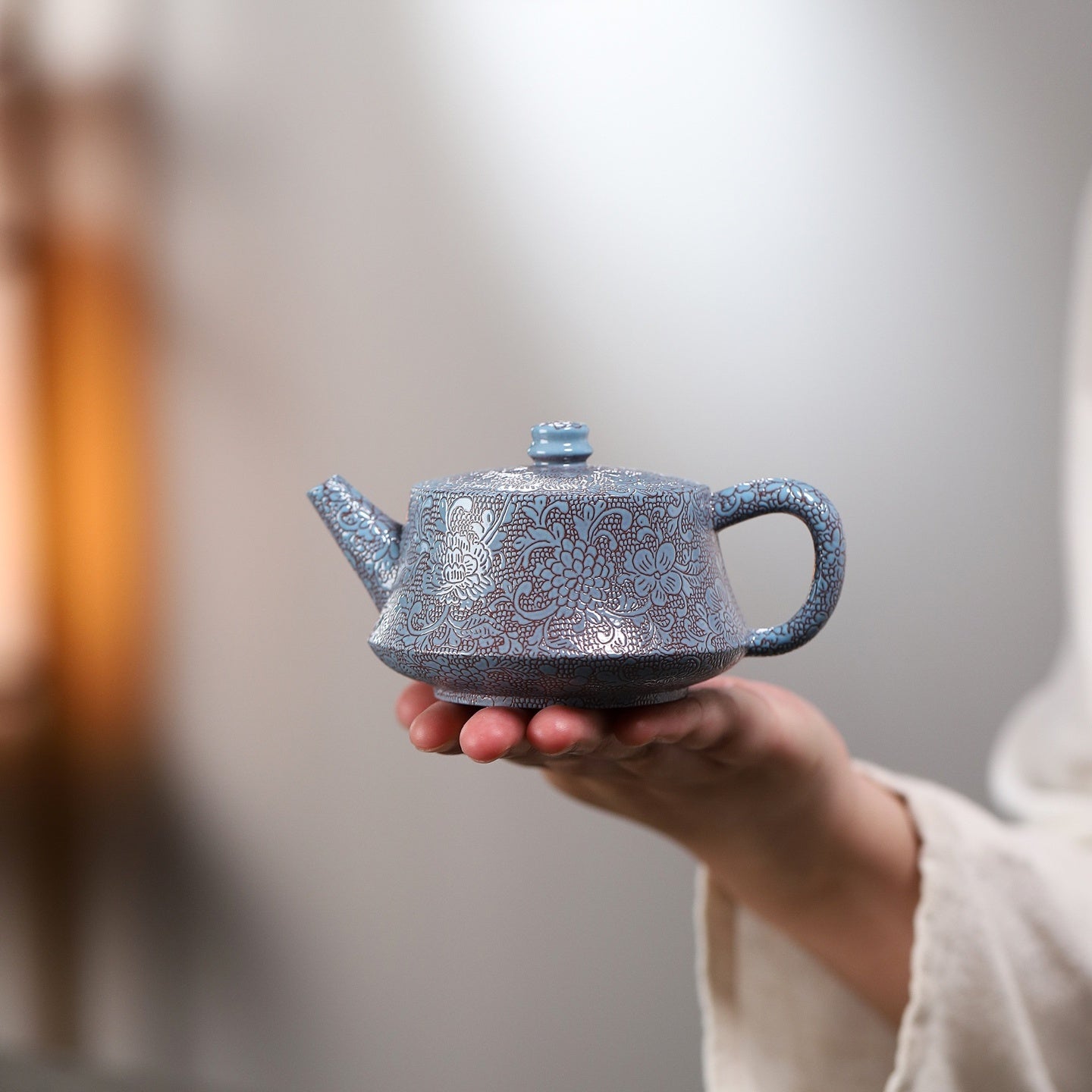 Ba Hua Zhu Chu 180cc - Yixing Handmade Teapot - zycs_China