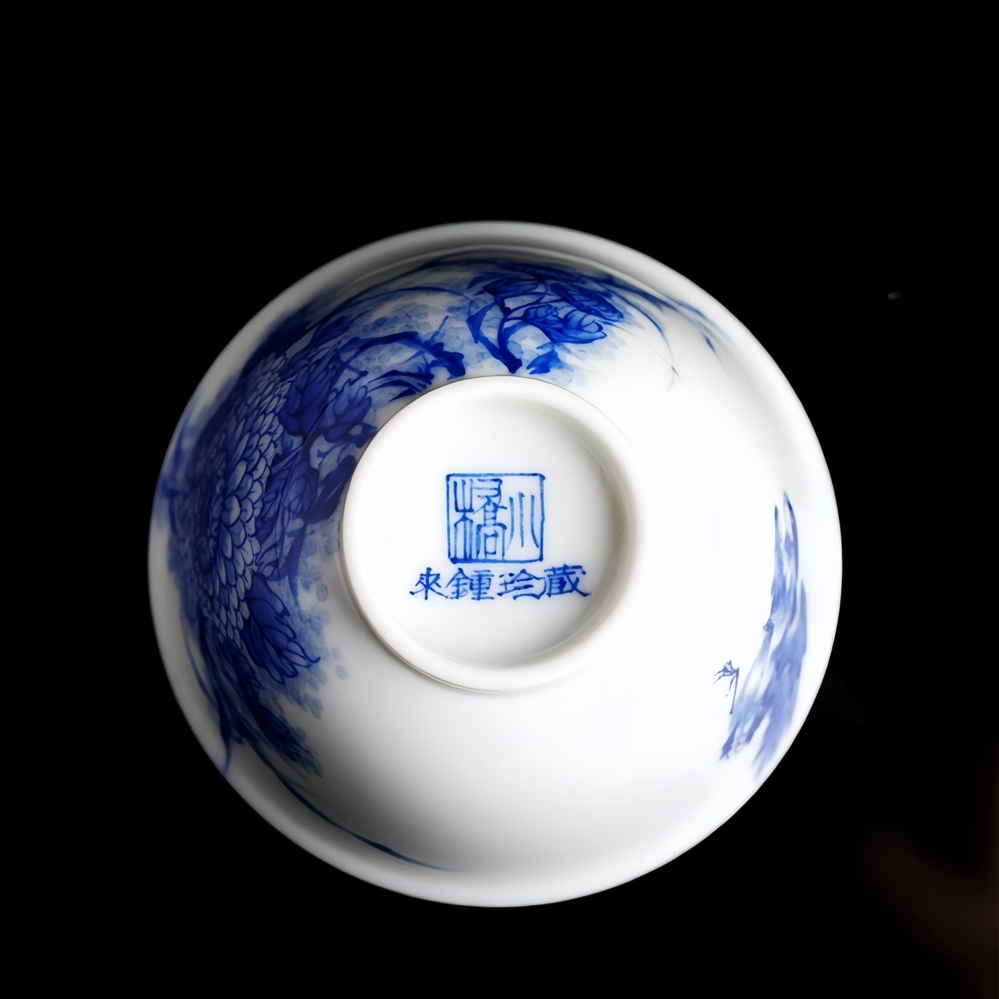 Ba Wang Ju Hua Niao 50cc - Jing De Zhen Porcelain Teacup - zycs_China