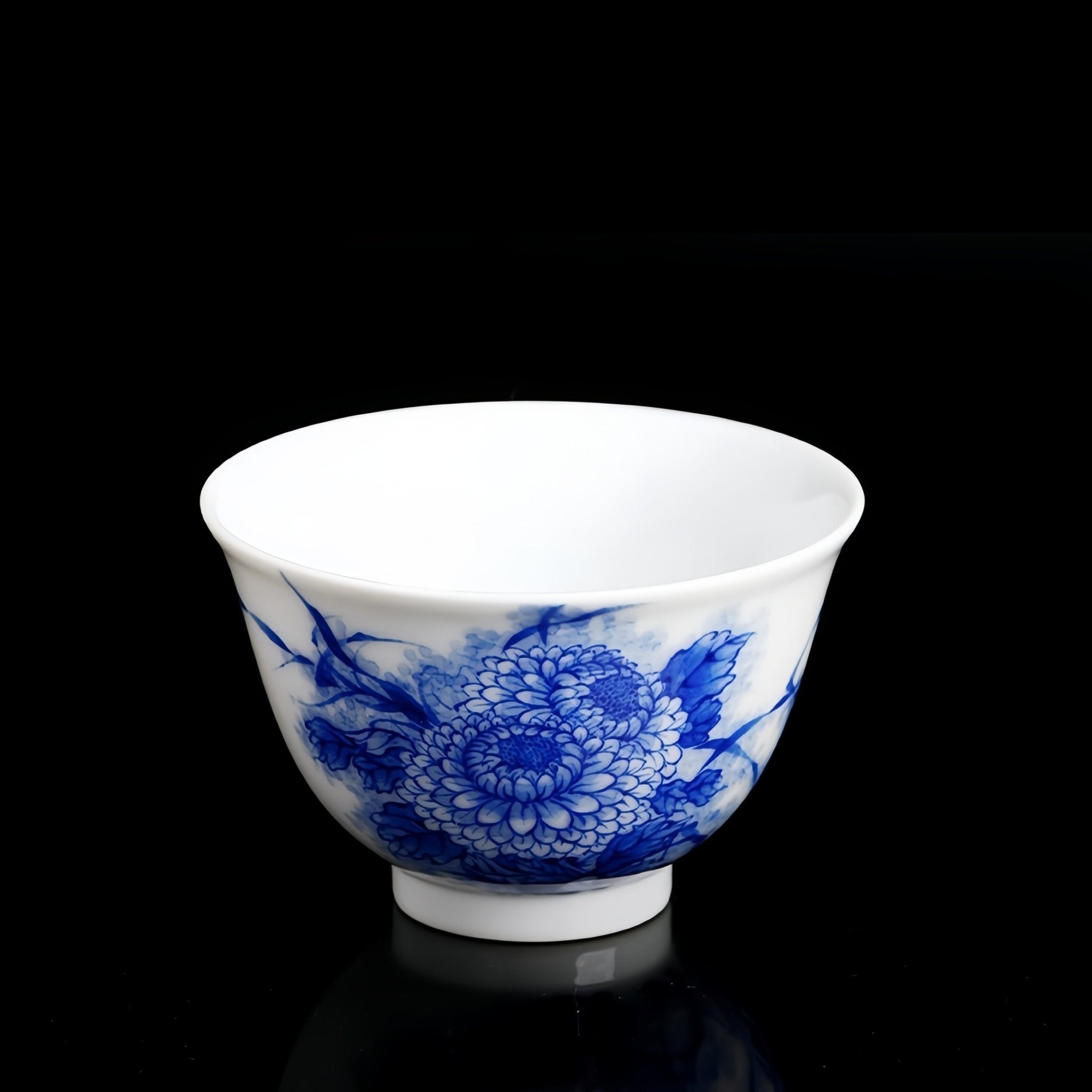 Ba Wang Ju Hua Niao 50cc - Jing De Zhen Porcelain Teacup - zycs_China
