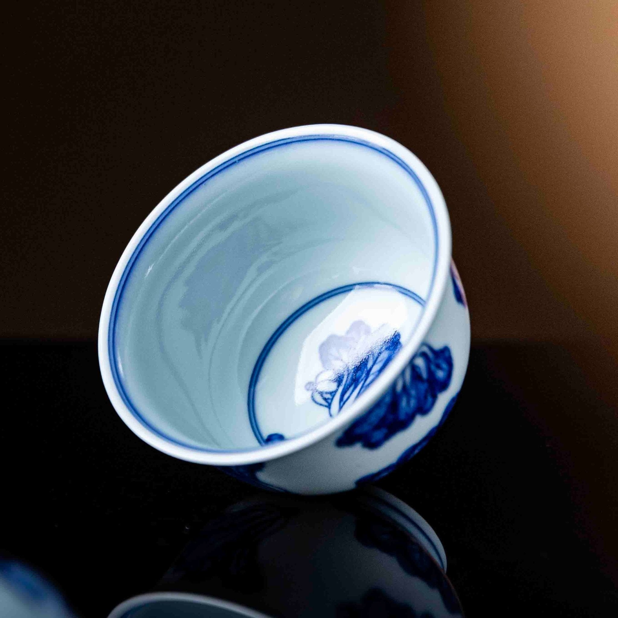 Bai Cai 150cc - Jing De Zhen Porcelain Gaiwan - zycs_China