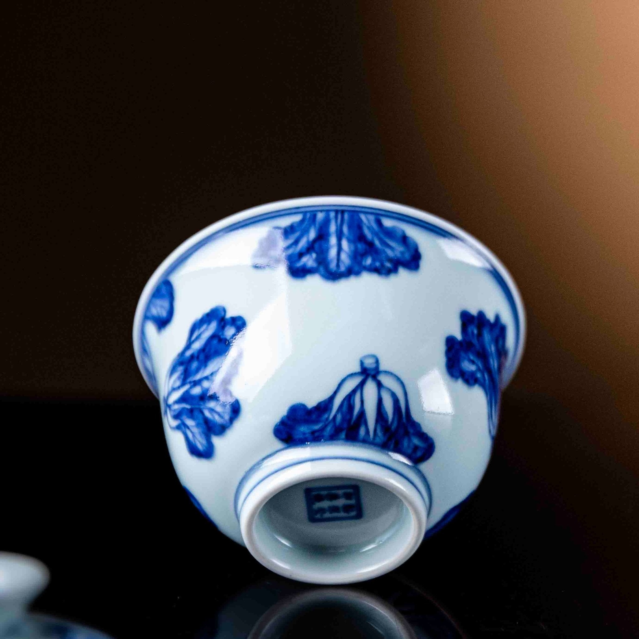 Bai Cai 150cc - Jing De Zhen Porcelain Gaiwan - zycs_China