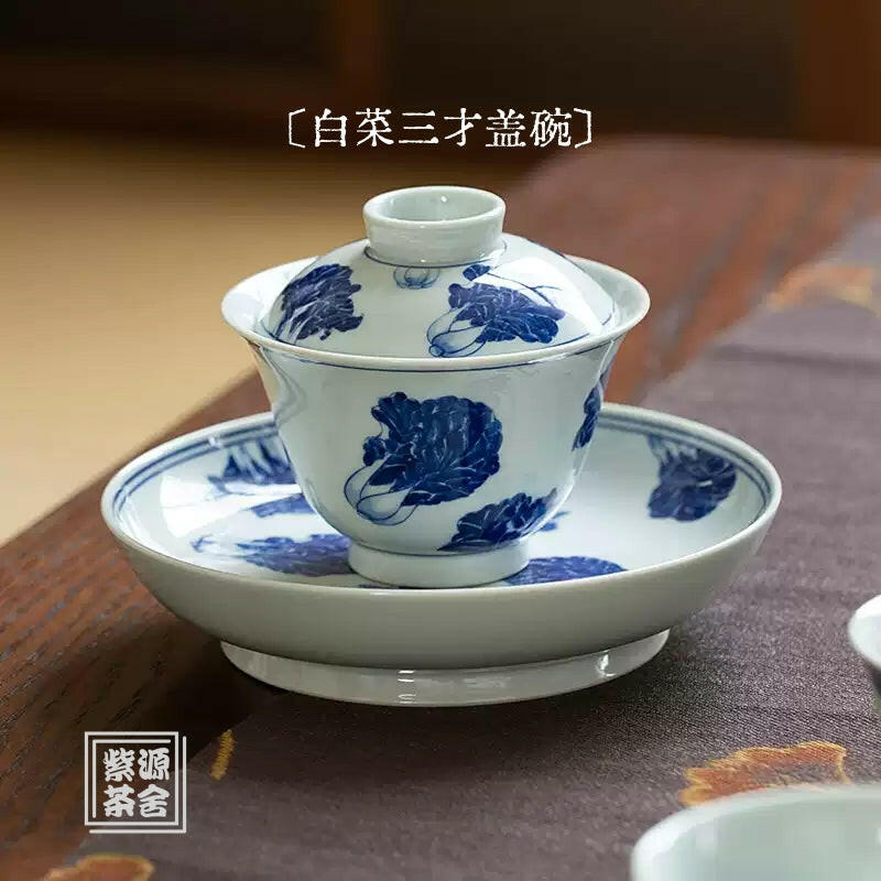 Bai Cai - Jing De Zhen Porcelain Gaiwan - zycs_China