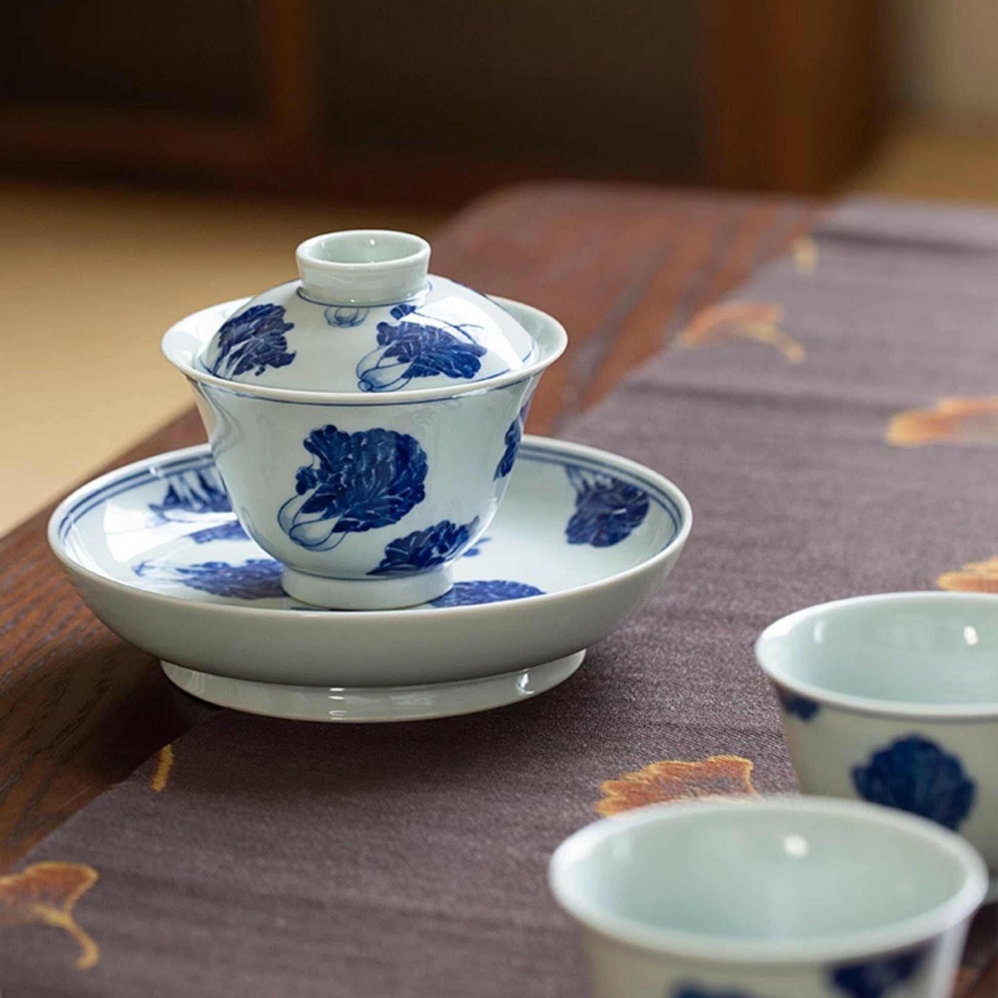 Bai Cai - Jing De Zhen Porcelain Gaiwan - zycs_China