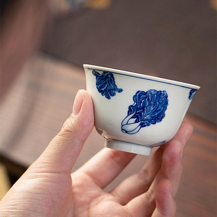 Bai Cai - Jing De Zhen Porcelain Teacup - zycs_China