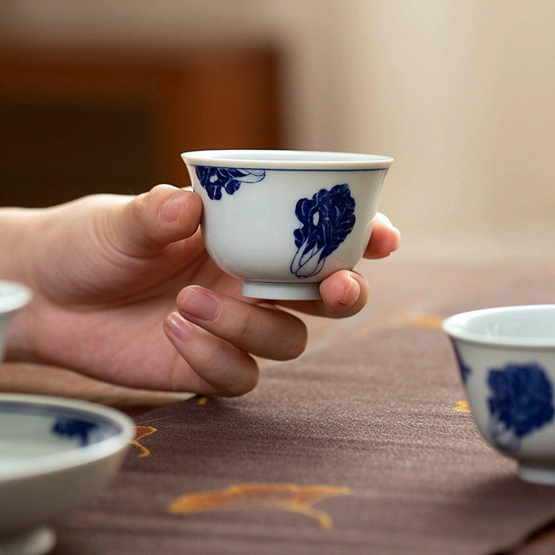 Bai Cai - Jing De Zhen Porcelain Teacup - zycs_China