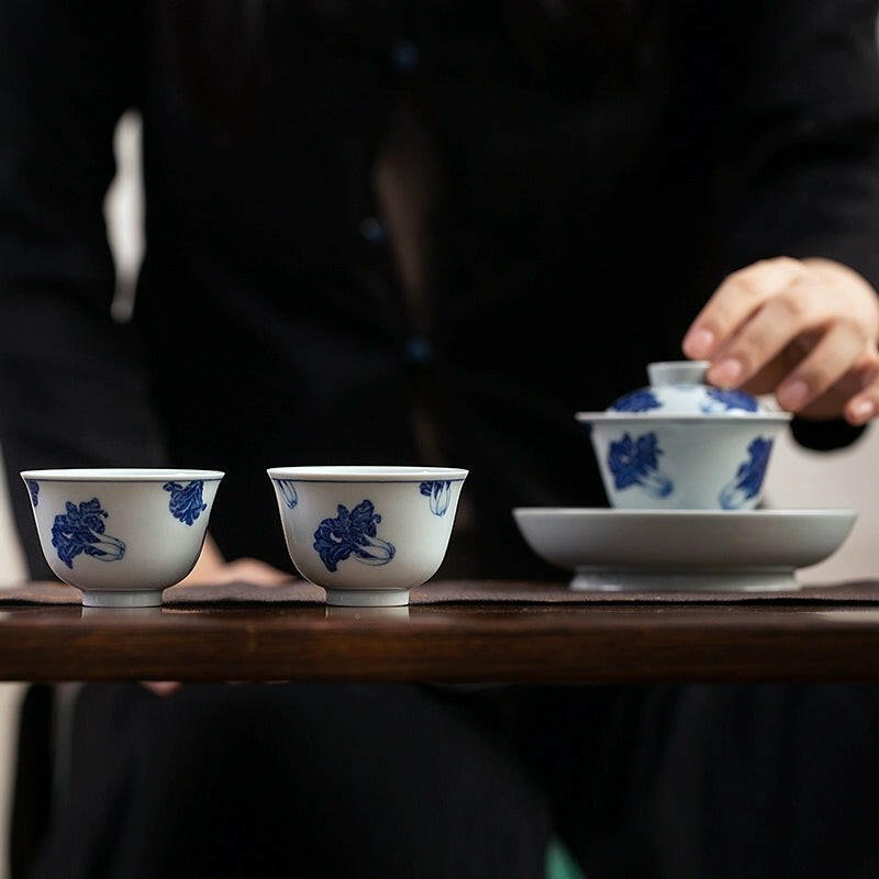 Bai Cai - Jing De Zhen Porcelain Teacup - zycs_China