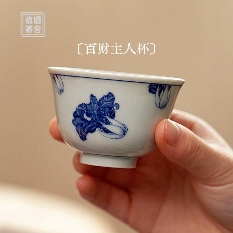 Bai Cai - Jing De Zhen Porcelain Teacup - zycs_China