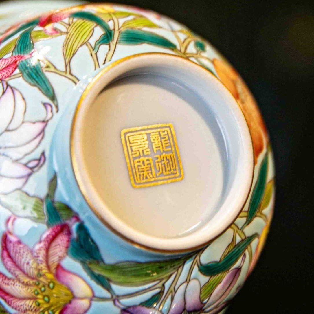 Bai He Hua 125cc - Jing De Zhen Porcelain Gaiwan - zycs_China