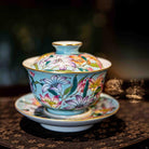 Bai He Hua 125cc - Jing De Zhen Porcelain Gaiwan - zycs_China