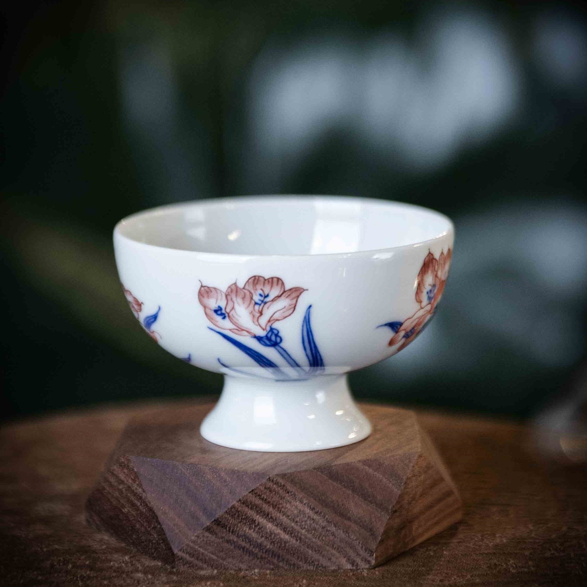 Bai He Hua 75cc - Jing De Zhen Porcelain Teacup - zycs_China