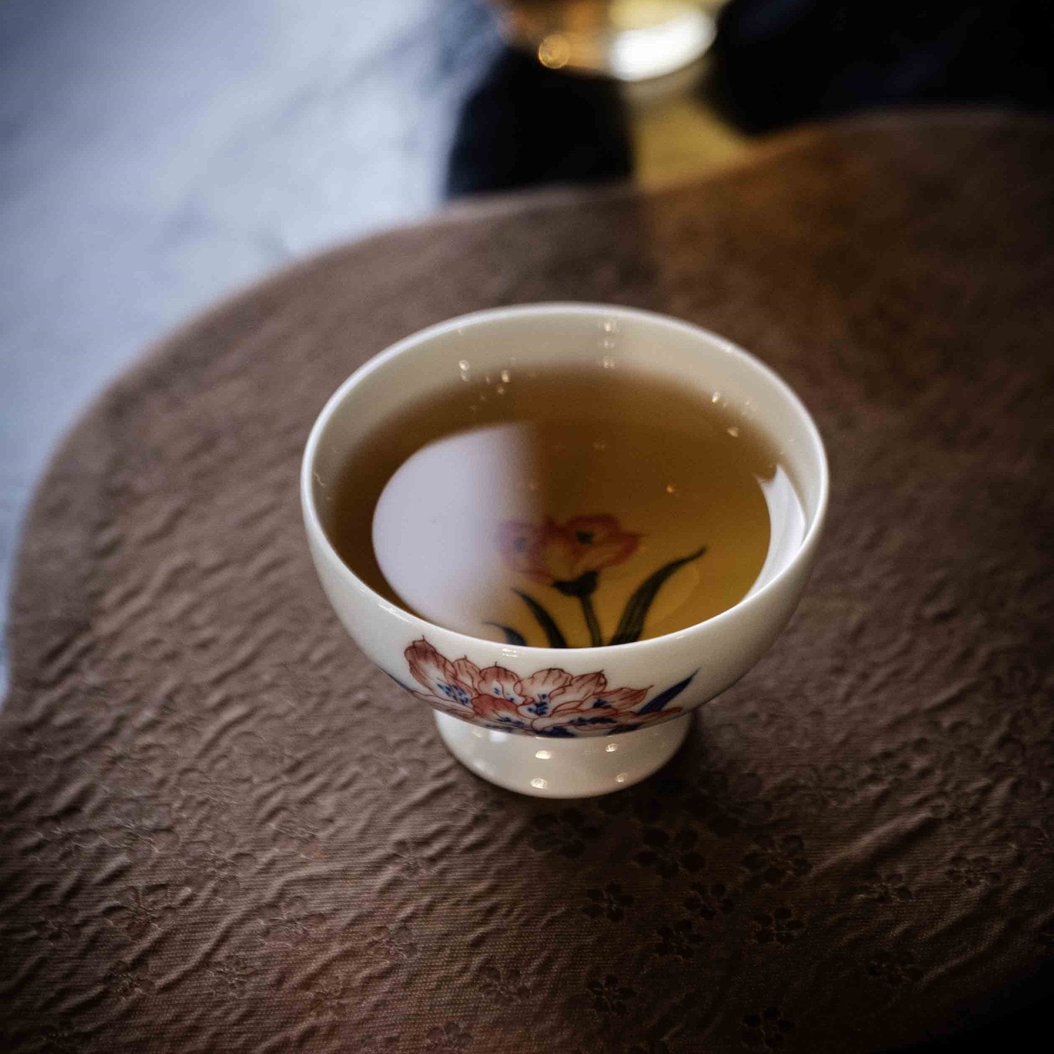 Bai He Hua 75cc - Jing De Zhen Porcelain Teacup - zycs_China