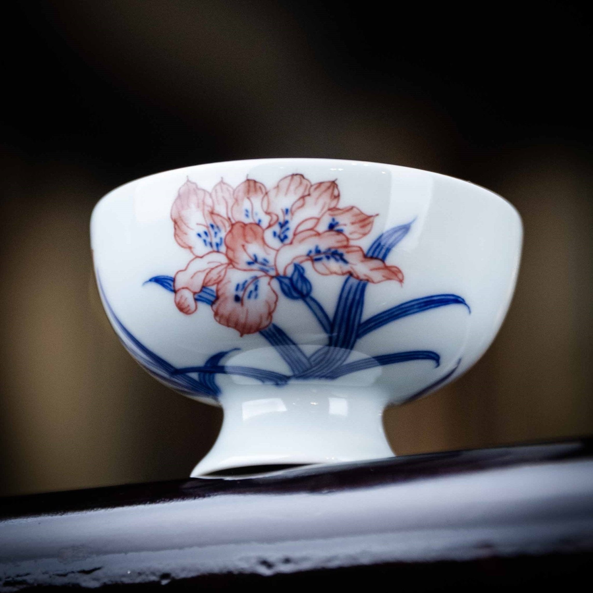 Bai He Hua 75cc - Jing De Zhen Porcelain Teacup - zycs_China