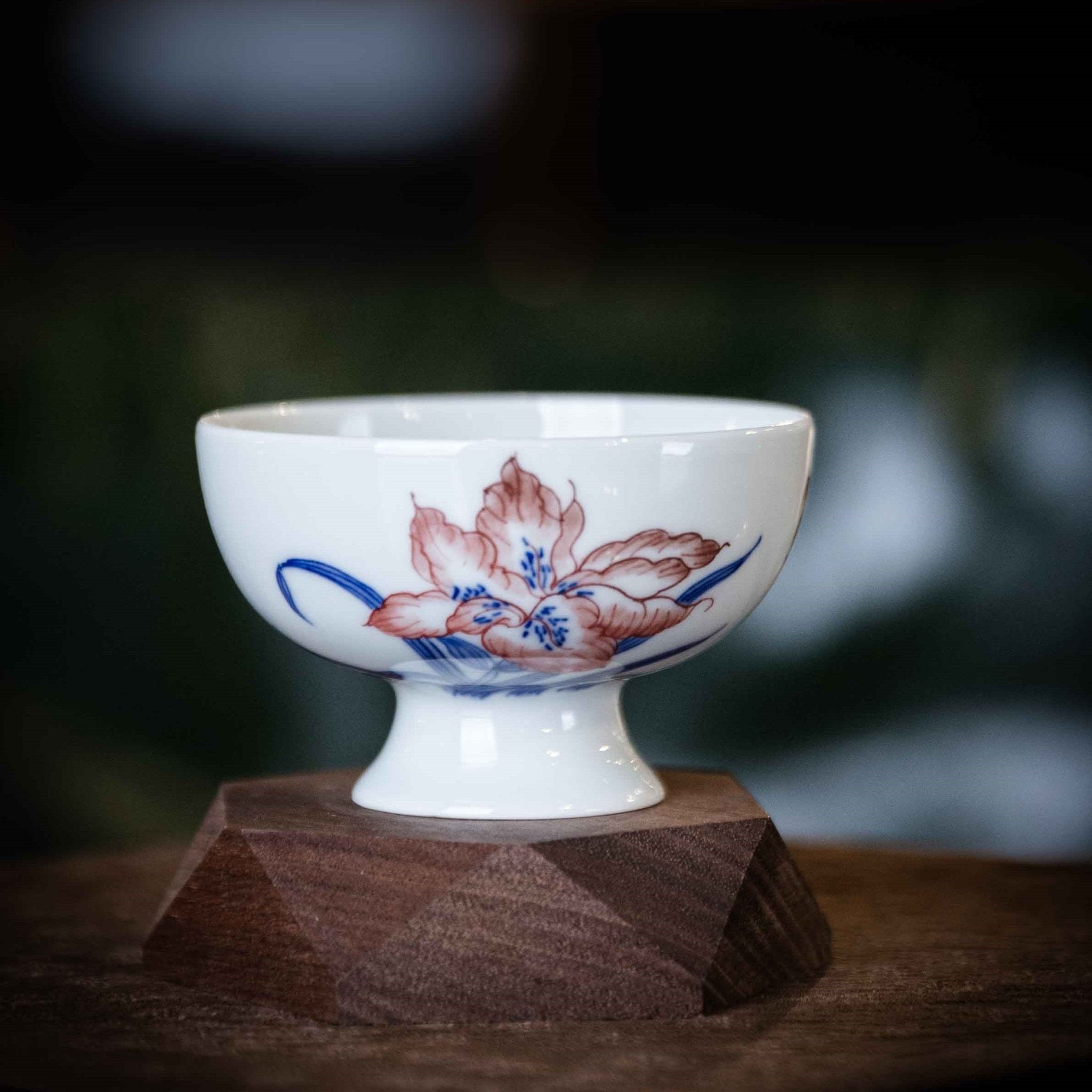 Bai He Hua 75cc - Jing De Zhen Porcelain Teacup - zycs_China