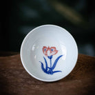 Bai He Hua 75cc - Jing De Zhen Porcelain Teacup - zycs_China