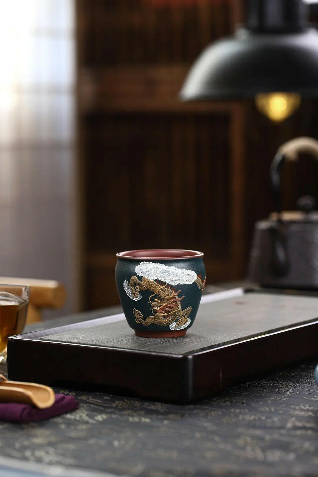 Bai Nian Long Feng 120cc - Yixing Handmade Teacup - zycs_China