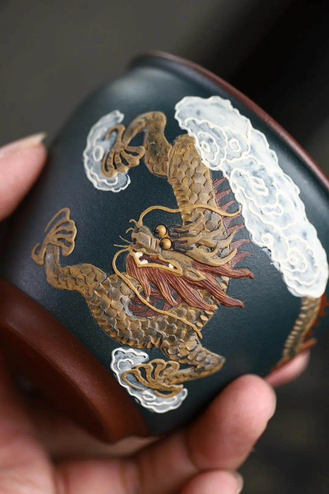 Bai Nian Long Feng 120cc - Yixing Handmade Teacup - zycs_China