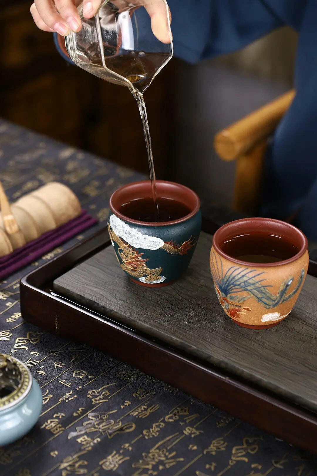 Bai Nian Long Feng 120cc - Yixing Handmade Teacup - zycs_China