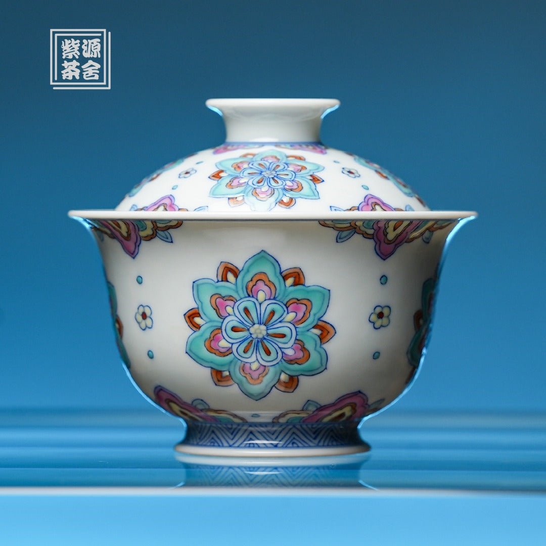 Bao Xiang Hua 135cc - Jing De Zhen Porcelain Gaiwan - zycs_China