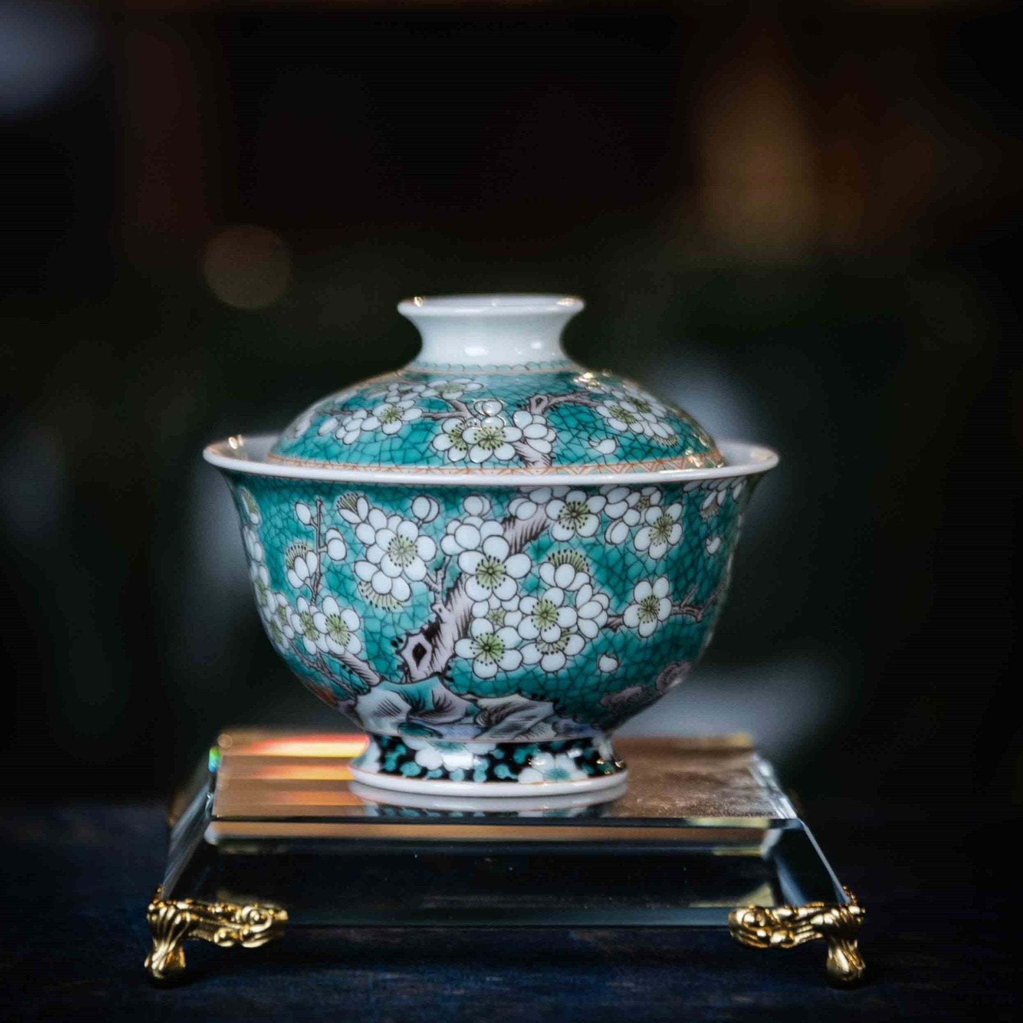 Bing Mei 100cc - Jing De Zhen Porcelain Gaiwan - zycs_China
