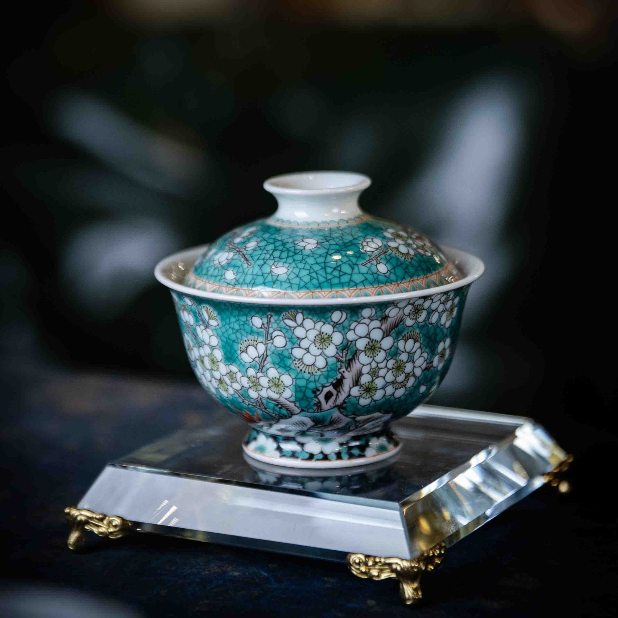 Bing Mei 100cc - Jing De Zhen Porcelain Gaiwan - zycs_China