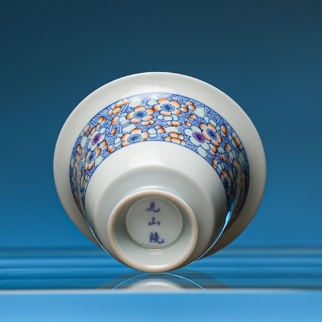 Bing Mei 125cc - Jing De Zhen Porcelain Gaiwan - zycs_China
