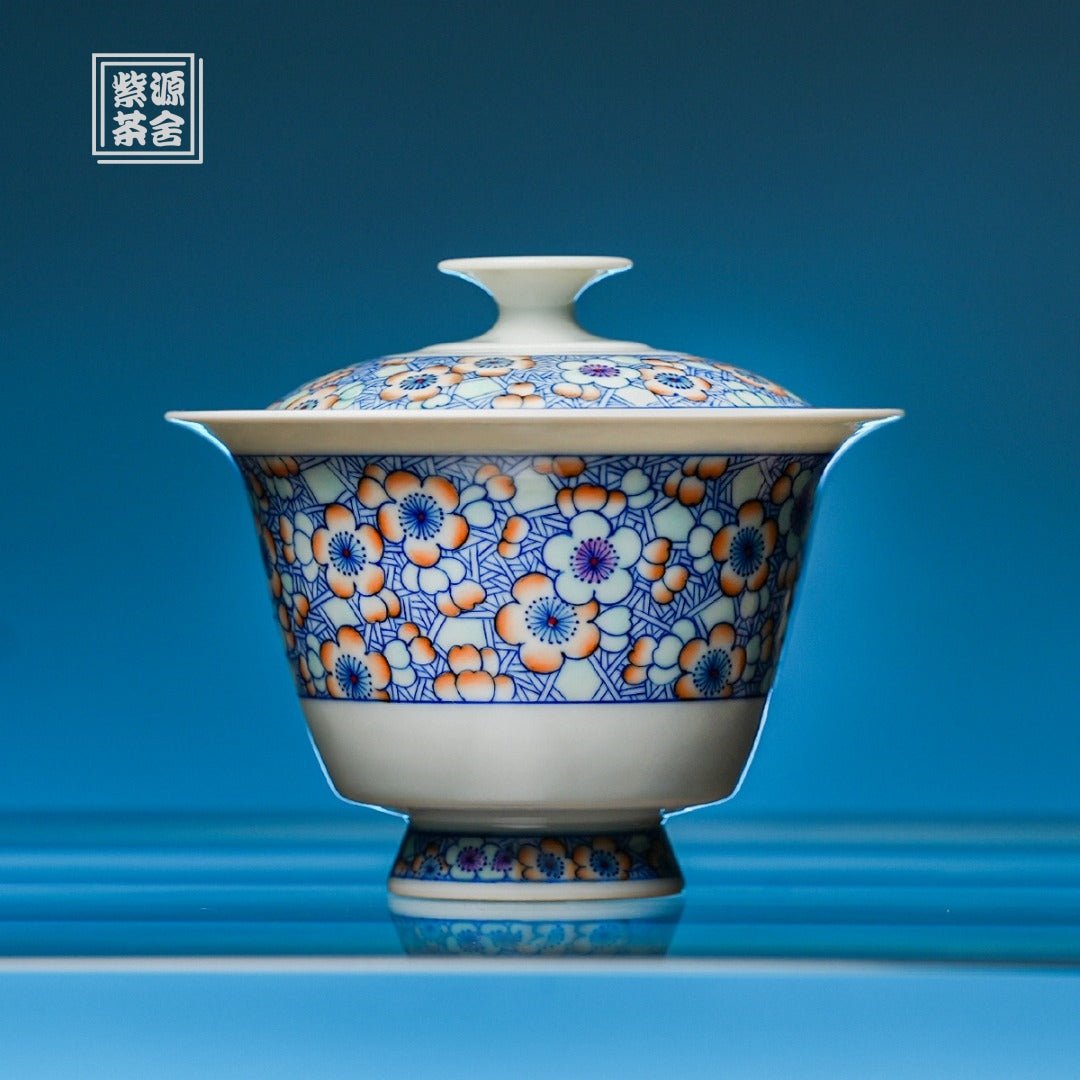 Bing Mei 125cc - Jing De Zhen Porcelain Gaiwan - zycs_China