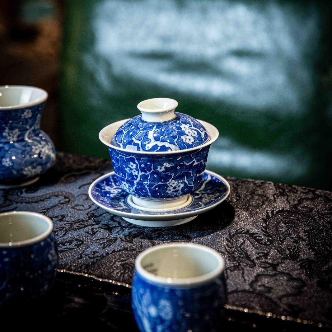 Bing Mei 150cc - Jing De Zhen Porcelain Gaiwan - zycs_China