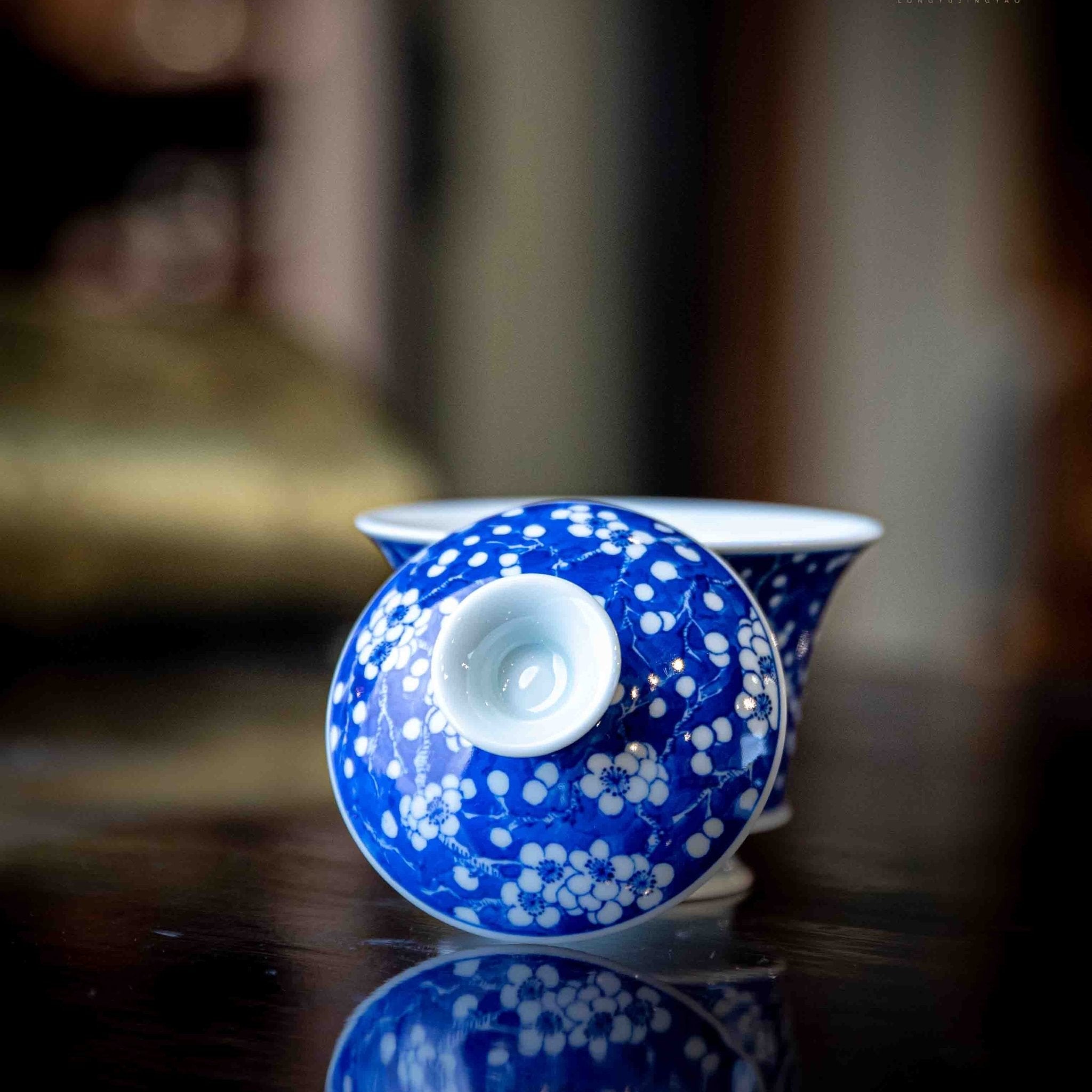 Bing Mei 150cc - Jing De Zhen Porcelain Gaiwan - zycs_China