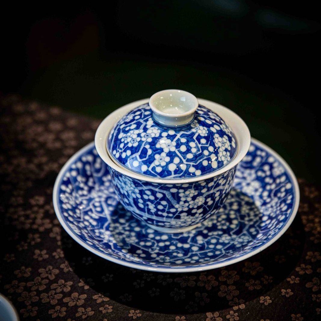 Bing Mei 160cc - Jing De Zhen Porcelain Gaiwan - zycs_China