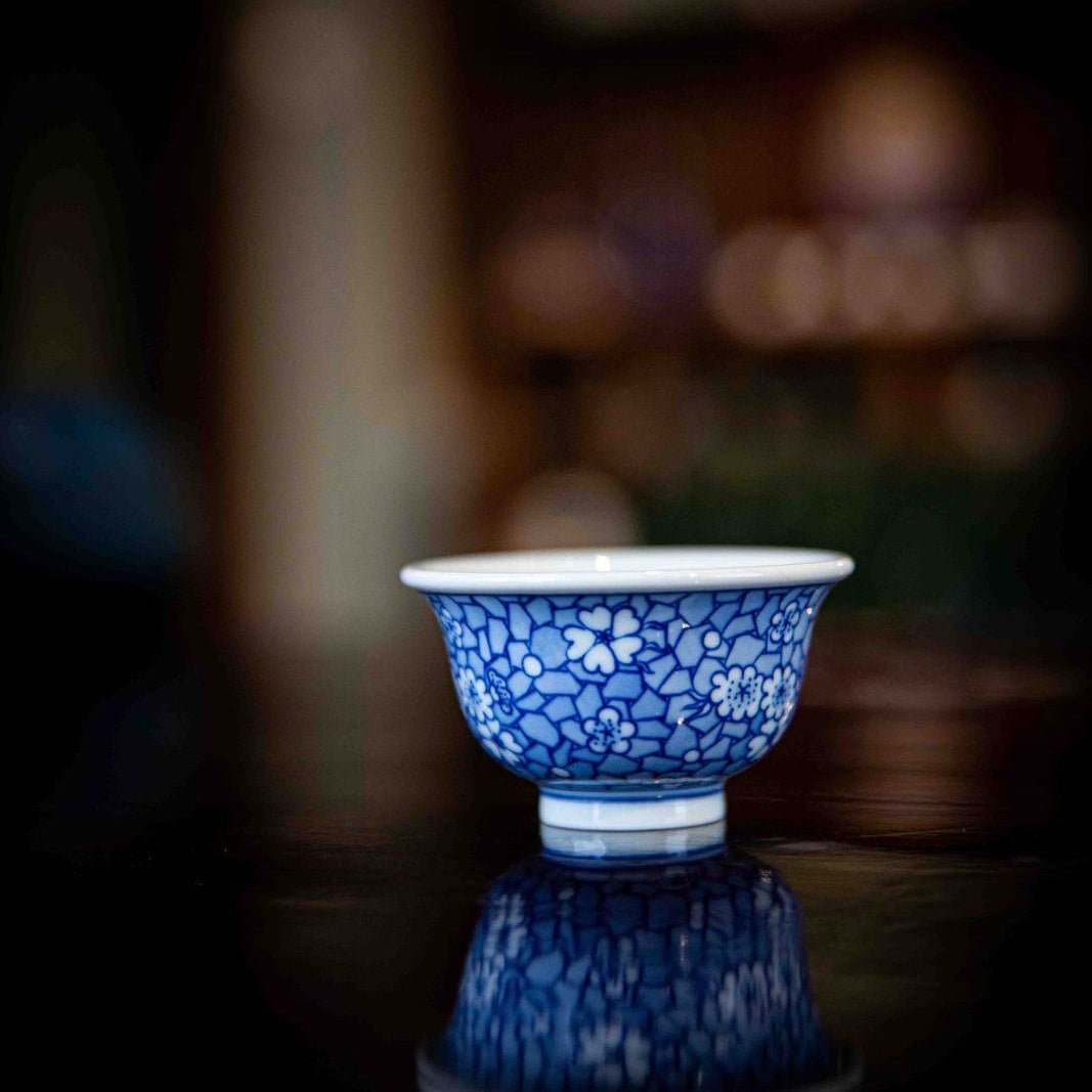 Bing Mei 30cc - Jing De Zhen Porcelain Teacup - zycs_China