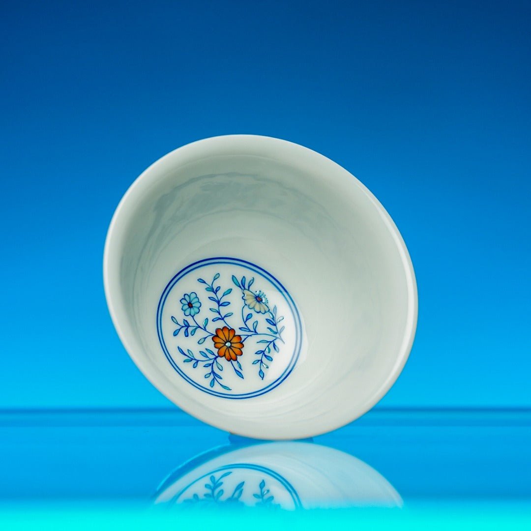Bing Mei Hua Hui 140cc - Jing De Zhen Porcelain Gaiwan - zycs_China