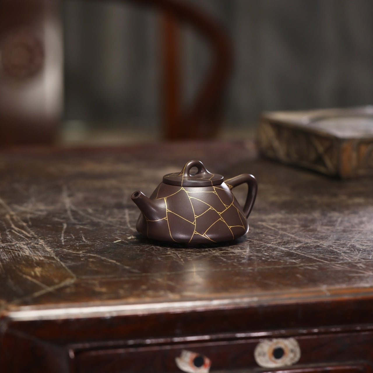 Bing Wen Zi Ye 160cc - Yixing Handmade Teapot - zycs_China