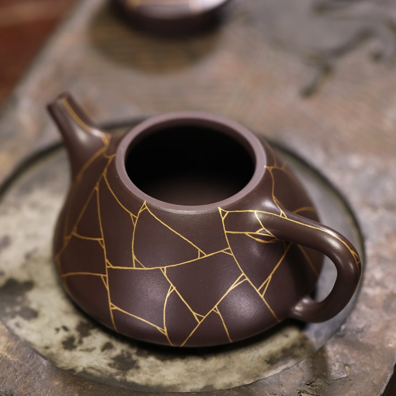 Bing Wen Zi Ye 160cc - Yixing Handmade Teapot - zycs_China