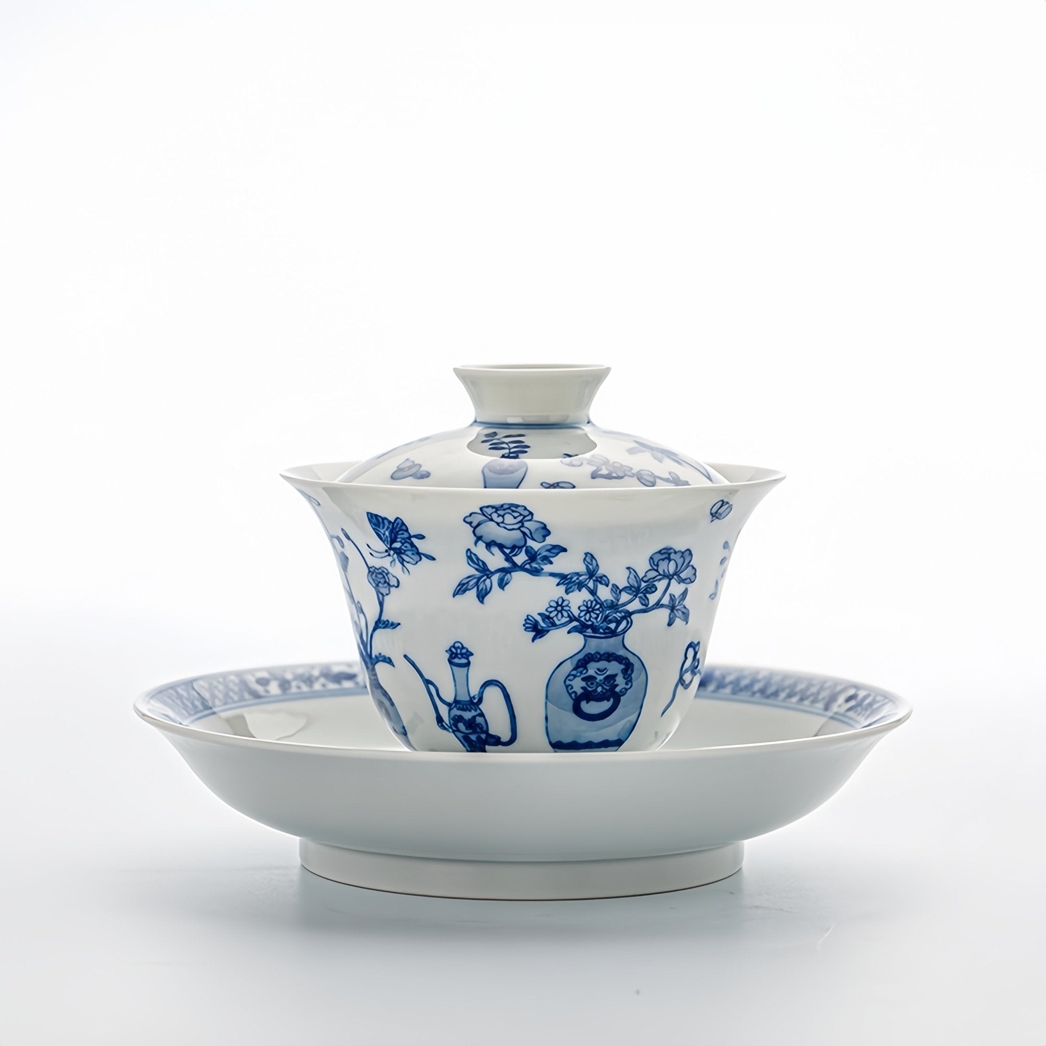 Bo Gu Wen 140cc - Jing De Zhen Porcelain Gaiwan - zycs_China