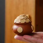 Bringing in wealth and treasures - Purple clay Tea pet zycs_China