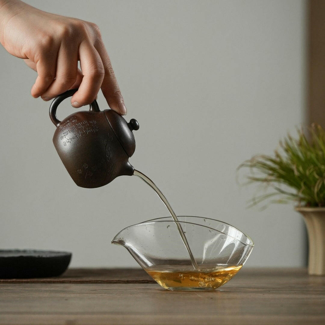 Chai Shao Mei Hua Wen Dan 125cc - Wood Sculpture - zycs_China