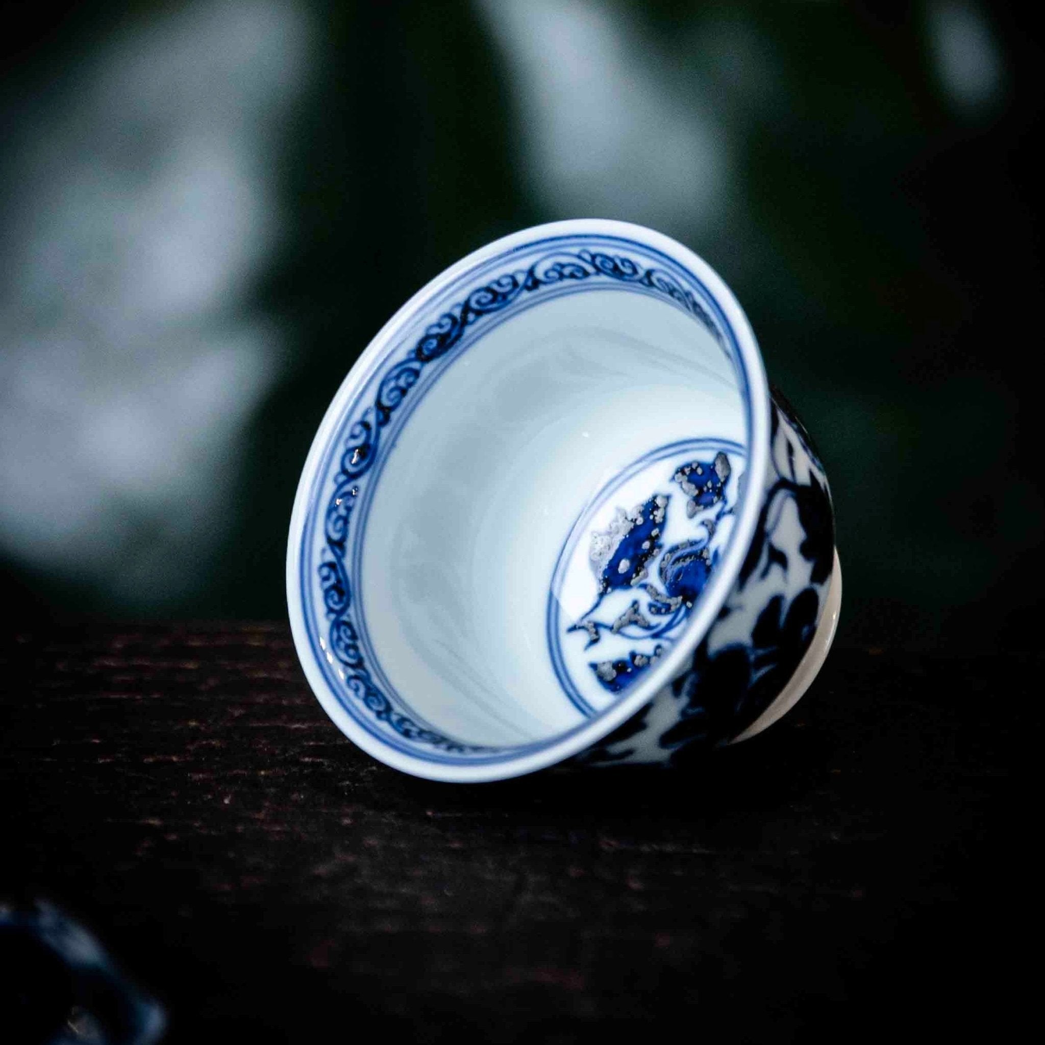 Chan Zhi 120cc - Jing De Zhen Porcelain Gaiwan - zycs_China