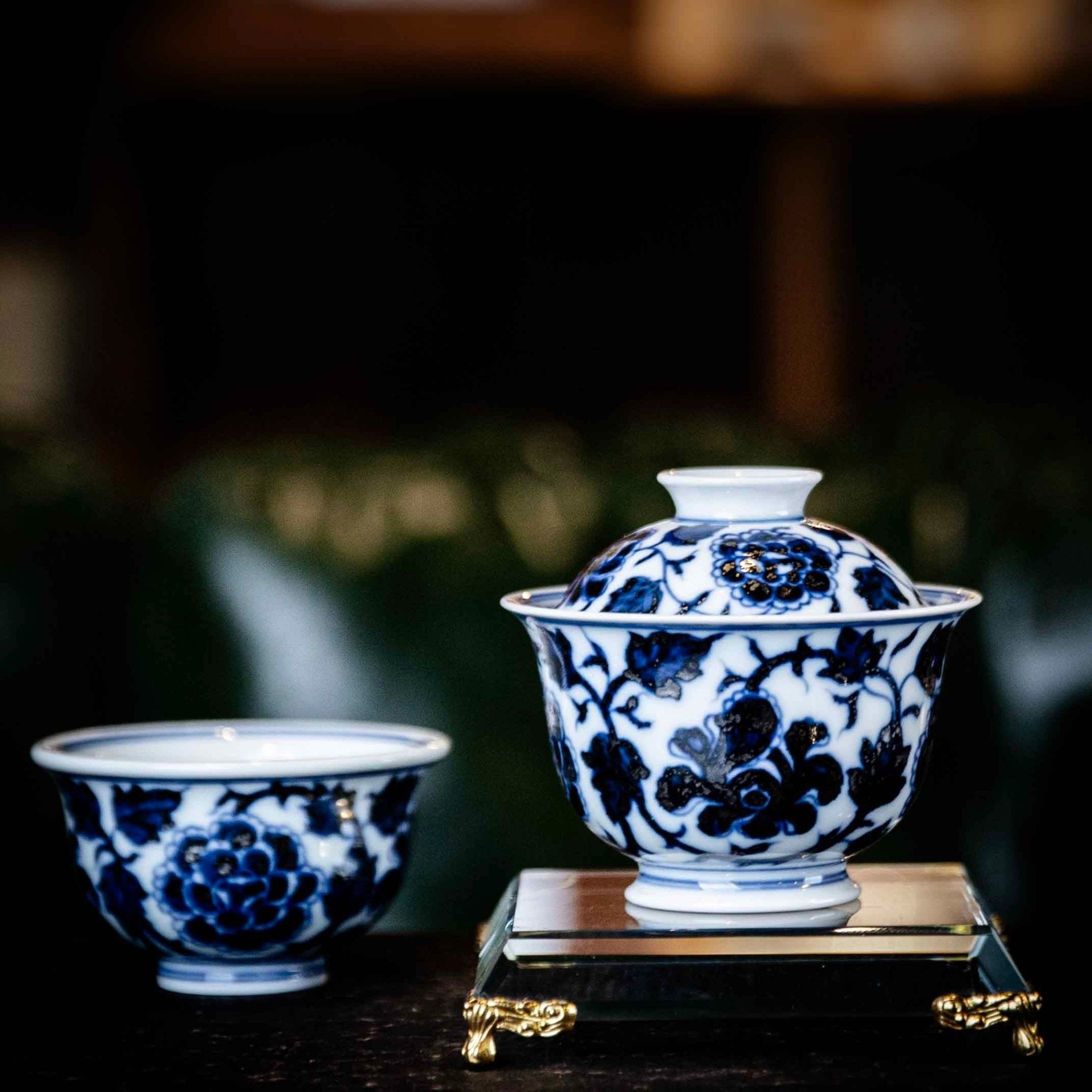 Chan Zhi 120cc - Jing De Zhen Porcelain Gaiwan - zycs_China