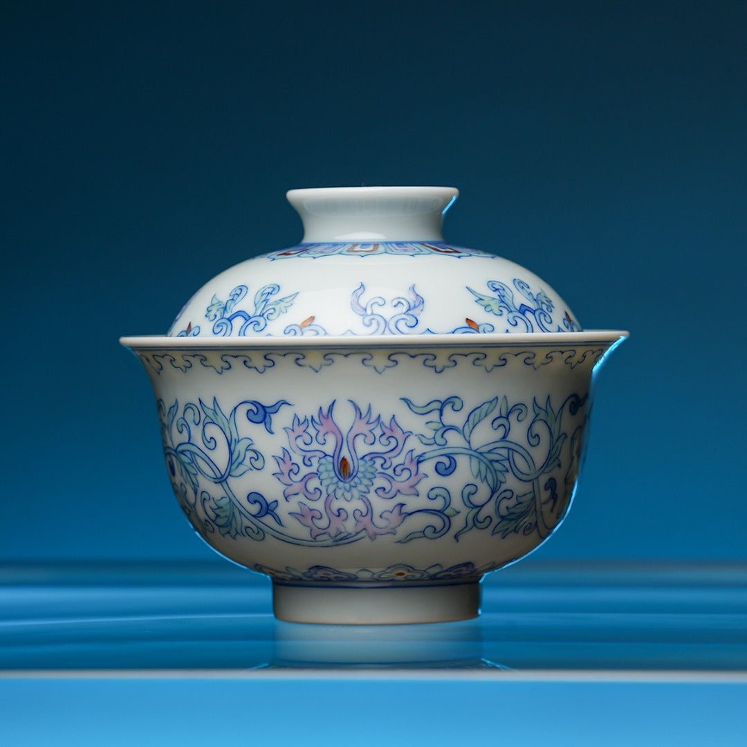 Chan Zhi 130cc - Jing De Zhen Porcelain Gaiwan - zycs_China