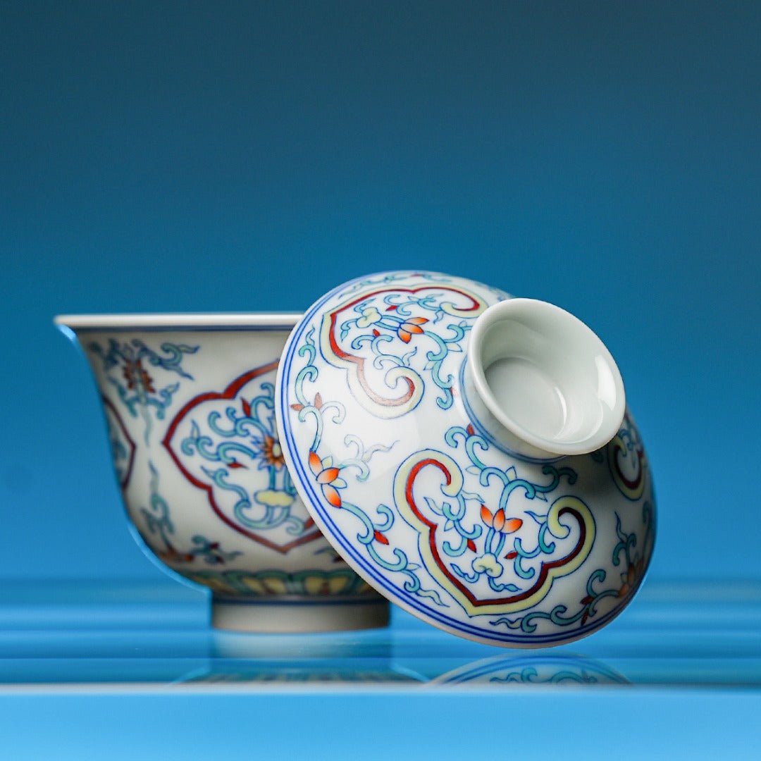 Chan Zhi 130cc - Jing De Zhen Porcelain Gaiwan - zycs_China