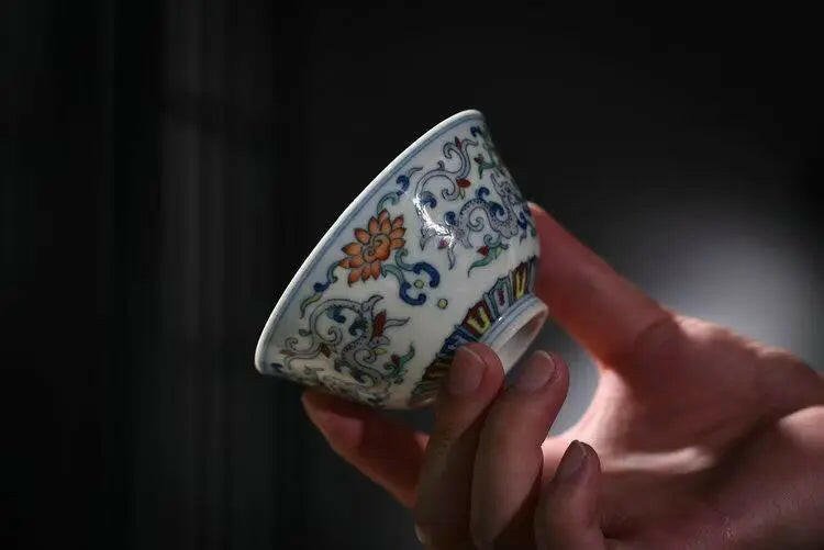 Chan Zhi Chi Long - Jing De Zhen Porcelain Teacup - zycs_China - tea - teapot
