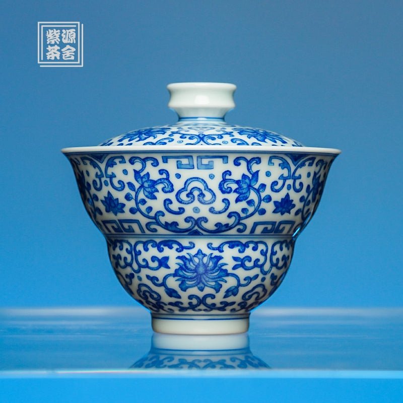 Chan Zhi Hu Lu 90cc - Jing De Zhen Porcelain Gaiwan - zycs_China