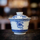 Chan Zhi Hua Hui 125cc - Jing De Zhen Porcelain Gaiwan - zycs_China
